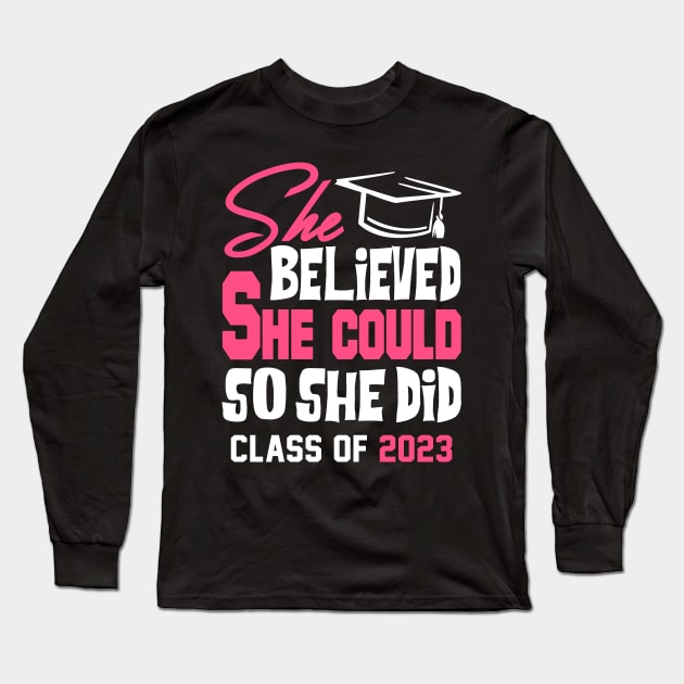 Senior 2023. Class of 2023 Graduate. Long Sleeve T-Shirt by KsuAnn